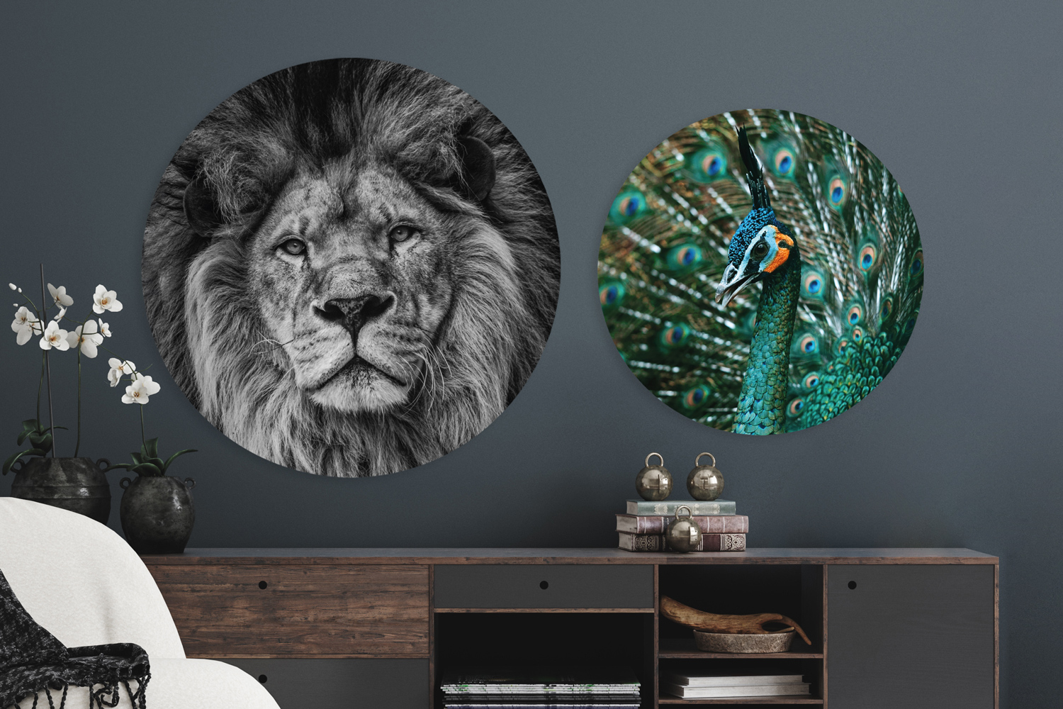 Animals&ZO collectie muurcirkels FLIP&ZO wanddecoratie