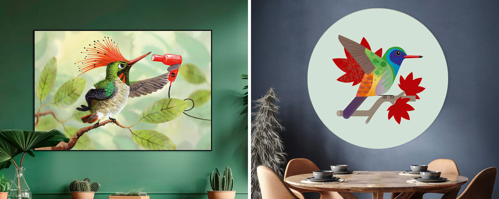 Jeanne Design Hummingbird Kolibrie illustraties