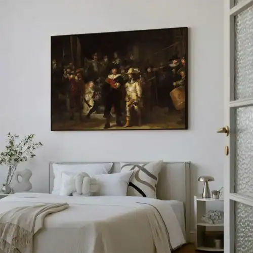 Slaapkamer inspiratie paneel baklijst nachtwacht