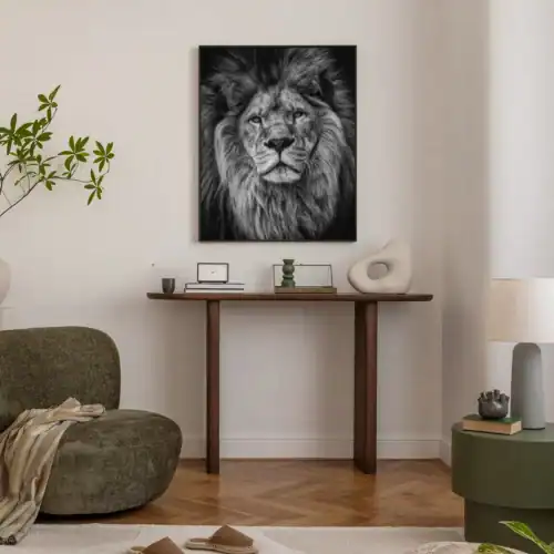 Woonkamer baklijst dieren leeuw